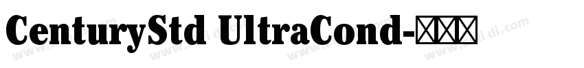 CenturyStd UltraCond字体转换